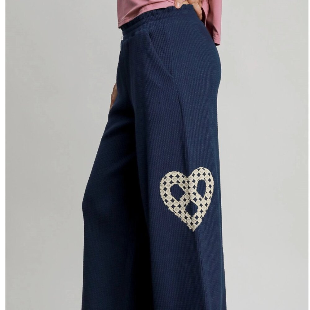 278.Womens Waffle Knit Top & Pants Set - Picture 3 of 4